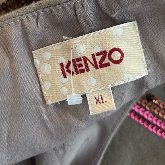 Kenzo Women’s Sequin Mini Dress Brown Size XL - Picture 13 of 16